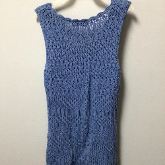 Axcess - a Liz Claiborne Company Blue Sweater vest with matching camisole - Picture 2 of 7